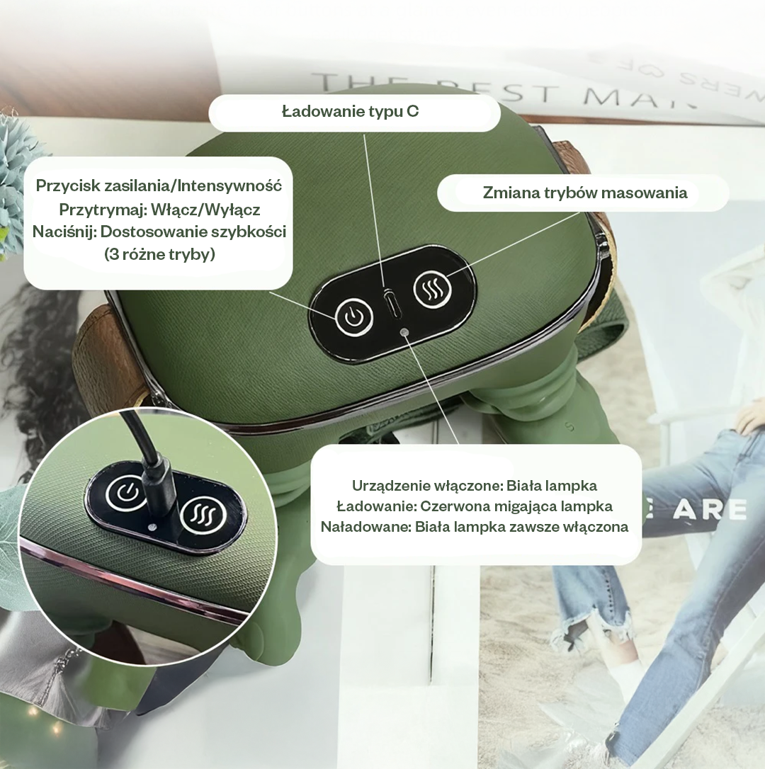 NeckFlow Pro – Profesjonalny Masażer Szyi i Mięśnia Czworobocznego