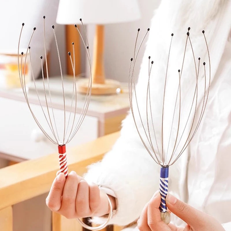 HeadFlow – Manualny Masażer Głowy ze Stali Nierdzewnej