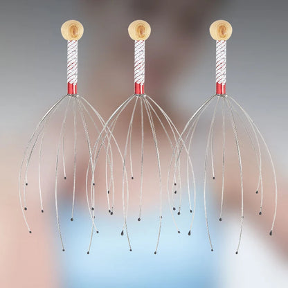 HeadFlow – Manualny Masażer Głowy ze Stali Nierdzewnej